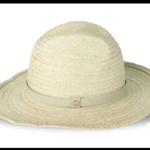 NWT AllSaints Alternating Weave Western Fadora In Light Khaki